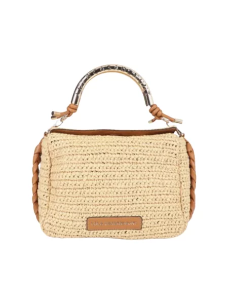 Lola Casademunt torebka crossbody pleciona beżowa