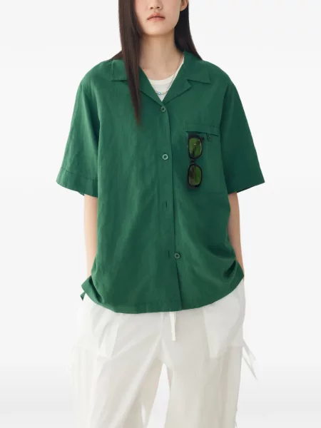 Gulerat scurt cămașă Tomboy verde