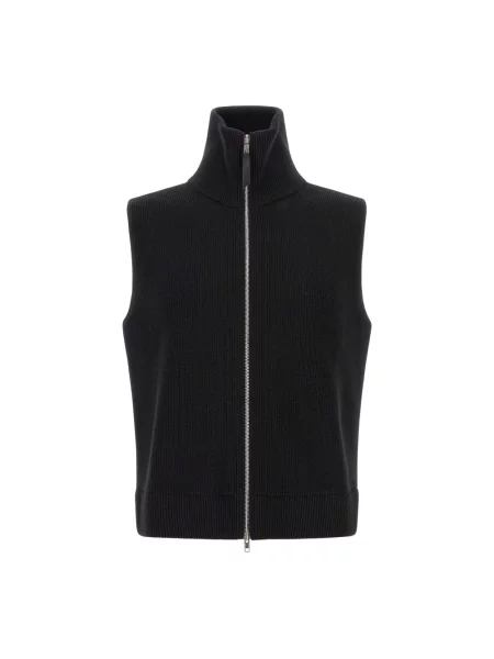 Dzianinowa kamizelka Maison Margiela czarna