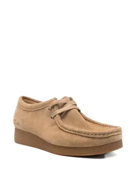 Pantofi derby Clarks cu șireturi din piele de căprioară