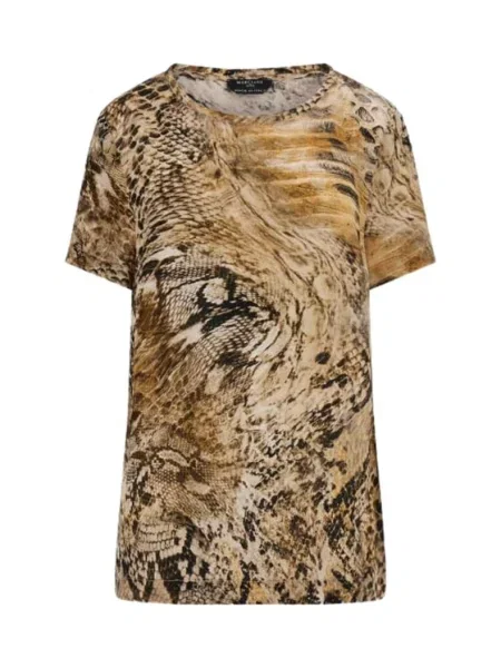 Marciano Guess Bluză Blusa tatjana ss printed Comfort Fit maro