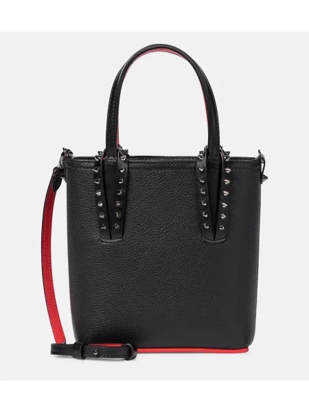 Usnjeni top Christian Louboutin črna