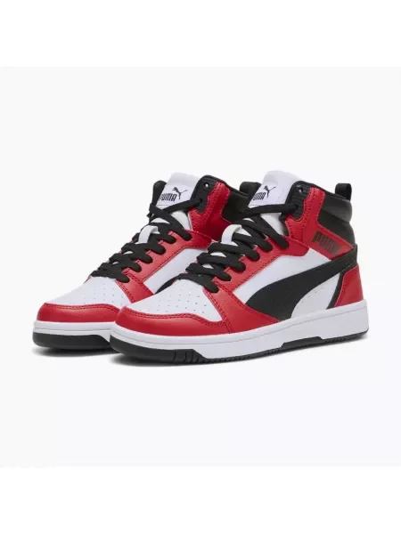 Młodzieżowe sneakersy Rebound V6 Mid białe