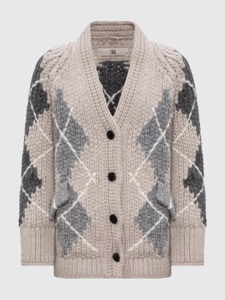 Кардиган Ermanno Scervino бежевый