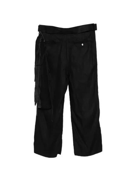 Cu centură pantaloni Midorikawa negru