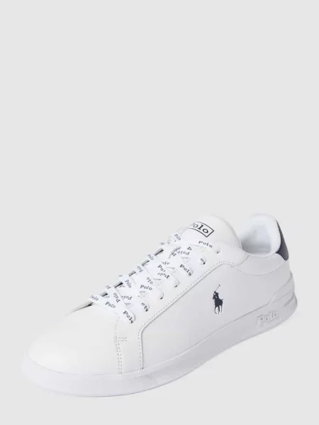 Sneakersy z nadrukiem z logo Model HERITAGE COURT II' Polo Ralph Lauren białe