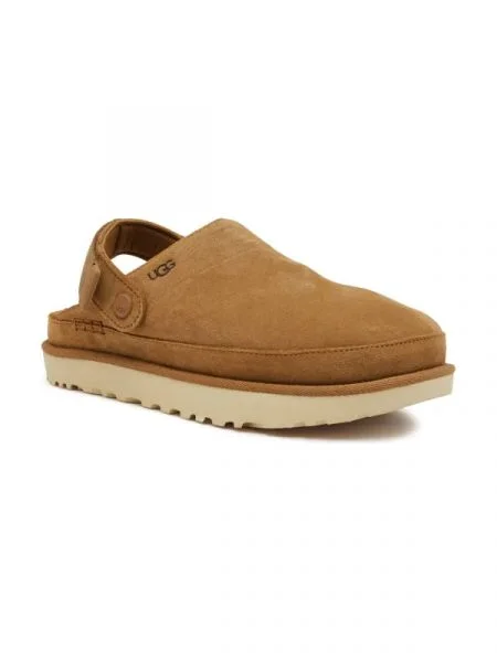 UGG De piele papuci de casă W GOLDENSTAR CLOG maro