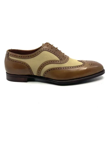 Półbuty Crockett & Jones skórzane beżowe