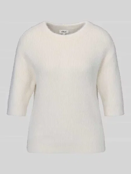 Sweter z półdługimi rękawami S.oliver Red Label biały