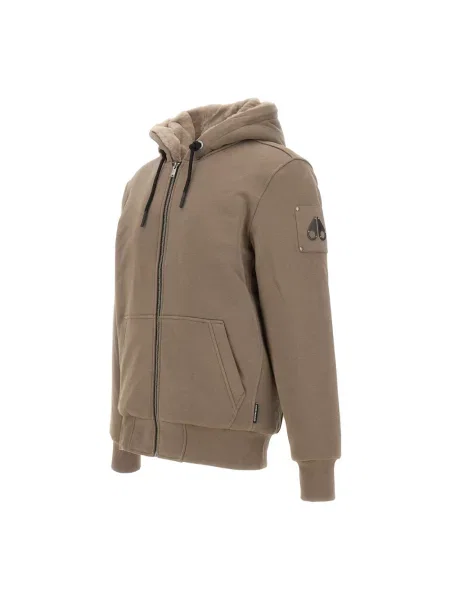 Futro Moose Knuckles ze sztucznego futra brązowe
