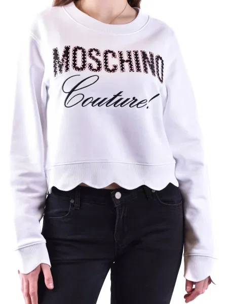 Krótka bluza Moschino biała