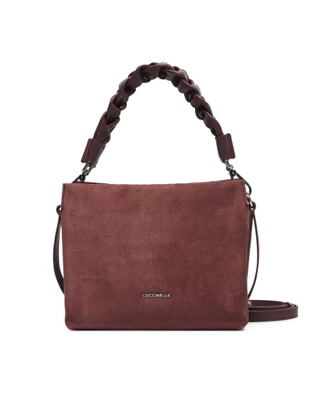Coccinelle Дамска чанта Boheme Suede Bimaterial E1 58 01 01 Бордо