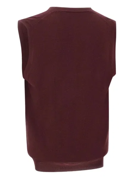 Cardigan Gran Sasso de lână roșu