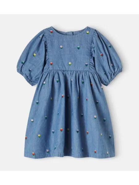 Gyerek denim ruha Stella Mccartney kék
