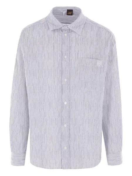 Риза Loewe бродирана синьо