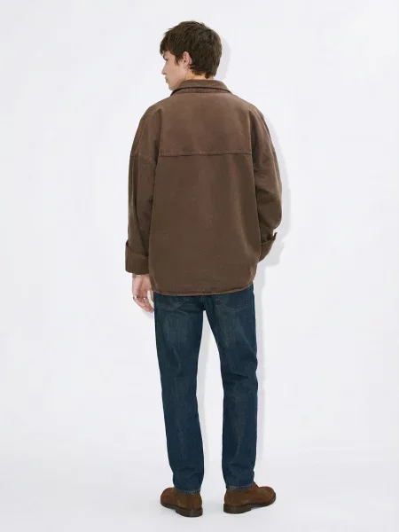 Джинсовая рубашка Ltb Jeans коричневая