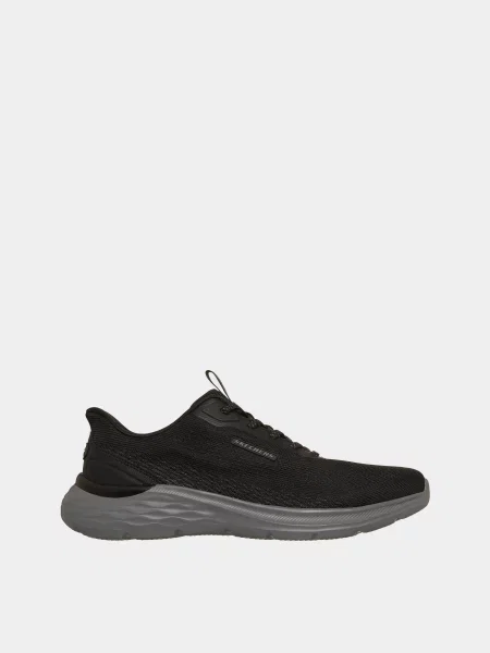 Кросівки повсякденні Skechers GARNER текстиль/штучна шкіра чорний