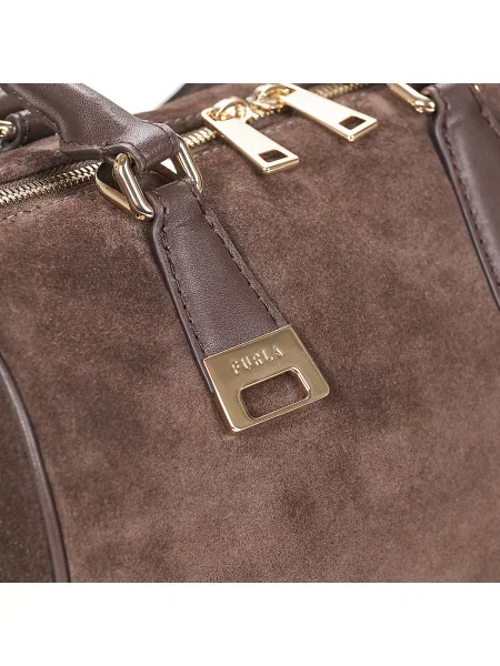 Geantă Furla din piele maro