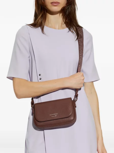 Torbica Emporio Armani s printom smeđa