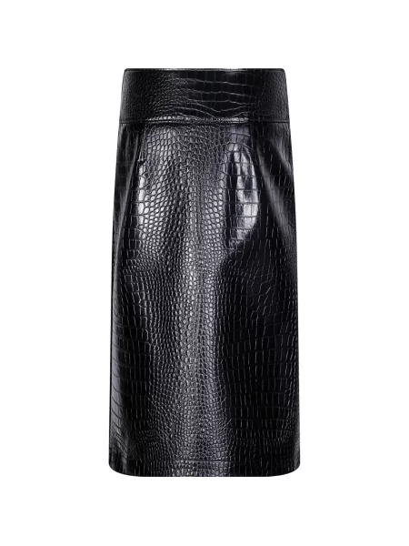 Fustă midi Sportmax în linie A negru