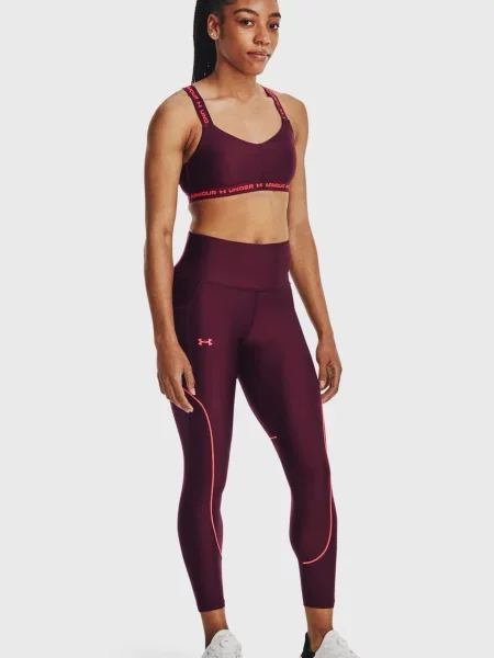 Укороченные брюки Under Armour бордовые