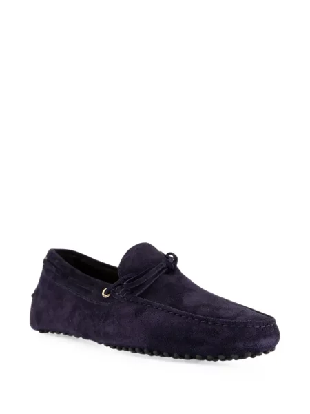 Pantofi loafer Aurélien din piele de căprioară albastru