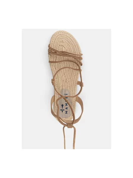 Manebi sandały Jute Sandals brązowe