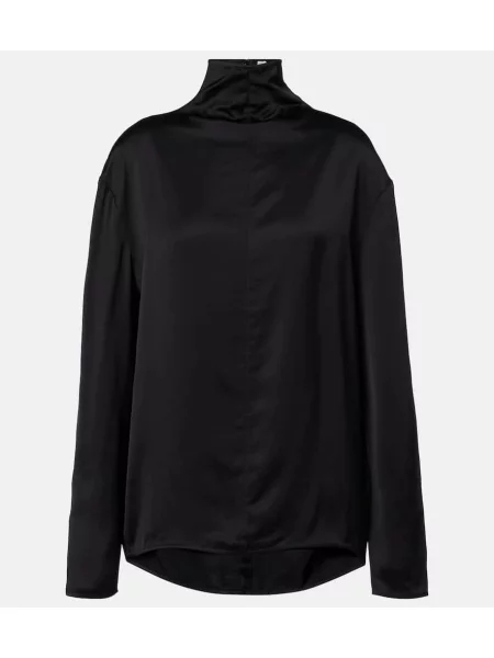 Heláncă Toteme din satin negru