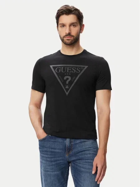 Guess Marškinėliai juoda