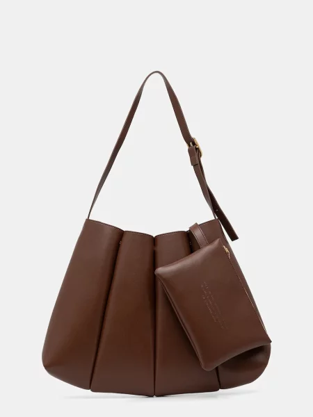 Themoire torebka Calipso brązowa