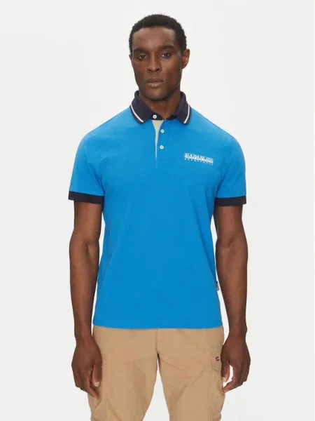 Napapijri Tricou polo E-Zeri albastru