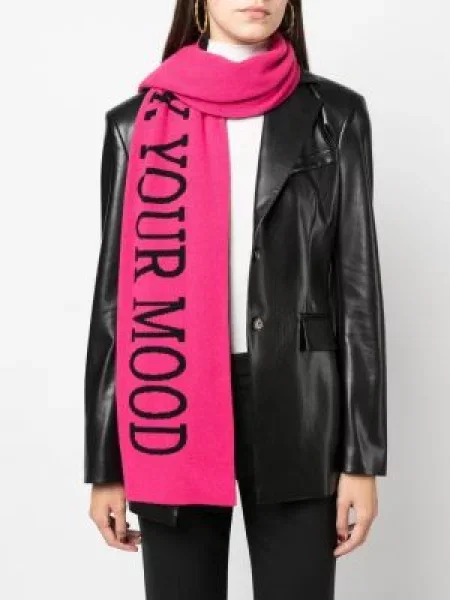 Fular Alberta Ferretti cu imagine roz