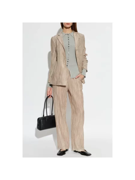 Spodnie Emporio Armani beżowe