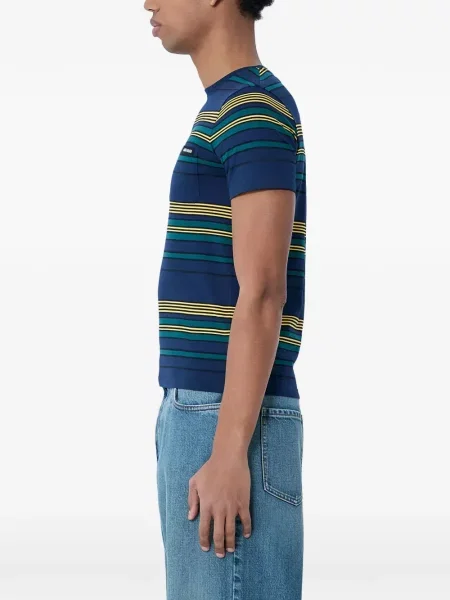 Tricou Miu Miu cu dungi albastru