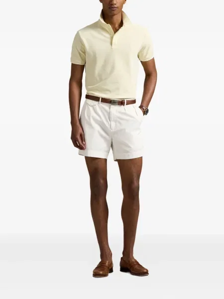Slip de baie Polo Ralph Lauren alergare cu cordon cu imagine alb