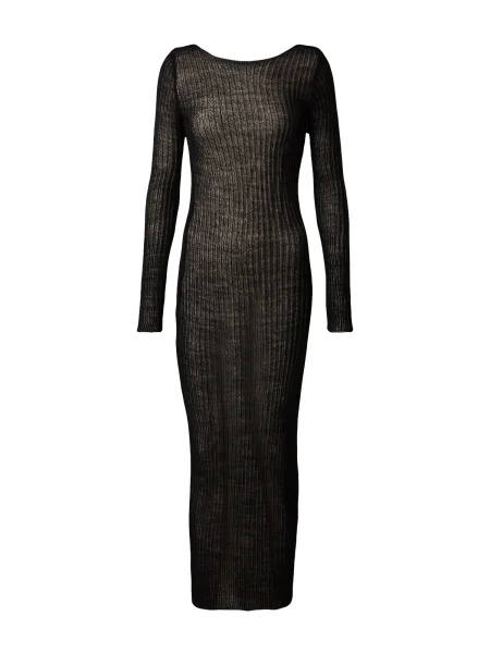 Misspap Rochie tricotat negru