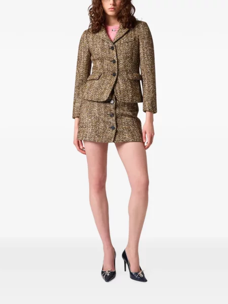 Pulover Msgm tricotate cu volane roz