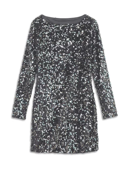 Vero Moda Petite Rochie VMBELLE metalic / argintiu gri