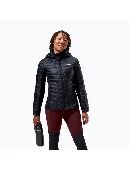 Geacă de puf pentru femei Berghaus Tephra Stretch Reflect Hoody black negru