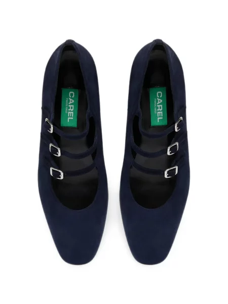 Pantofi cu toc Carel Paris cu bretele albastru