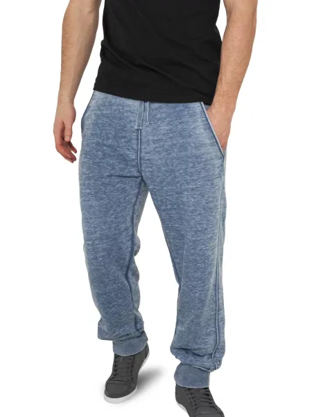 Burnout Tepláky denimblue černé