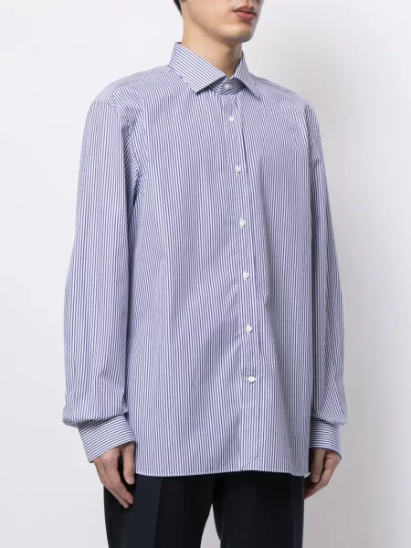 Cămașă Ralph Lauren Purple Label lungă albastru