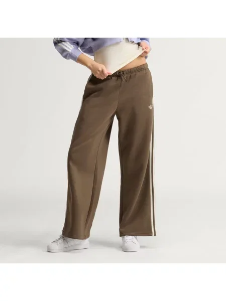 Pruhované kalhoty Adidas bílé