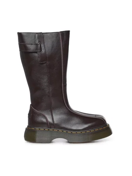 Kozaki Dr. Martens skórzane brązowe