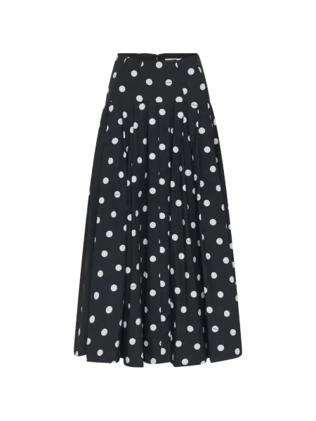 Spódnica midi Nicholas w grochy czarna