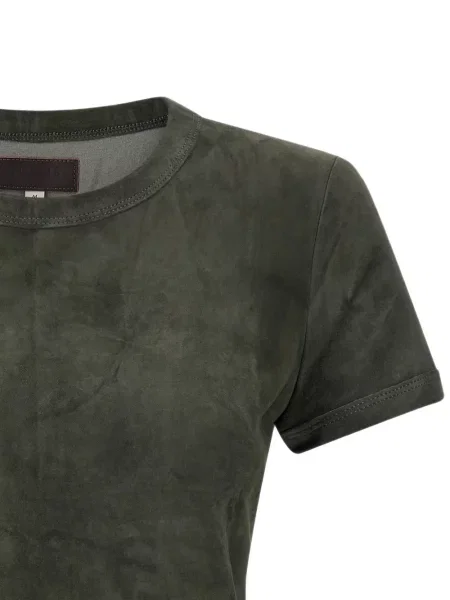 Tricou Stouls din piele de căprioară gri