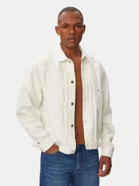 Jeansová bunda Tommy Hilfiger bílá