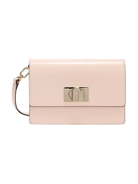 Furla torebka crossbody skórzana Mini Crossbody 20 różowa