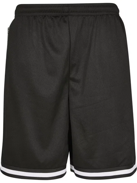 Urban Classics Pantaloni negru alb