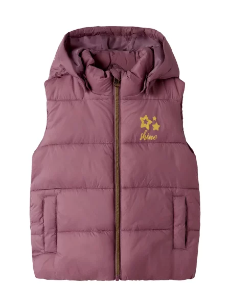 NAME IT Vestă NMFMarble / mauve galben